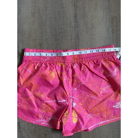 THE NORTH FACE Women's Limitless Run Short - Pink Glo Valley Floor Print Sz M - Picture 5 of 7